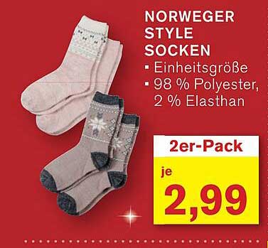 NORWEGER STYLE SOCKEN 2er-Pack