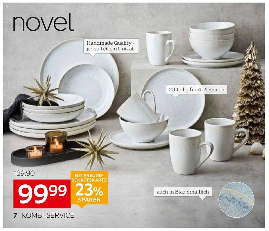 novel Kombi-Service 20-teilig für 4 Personen