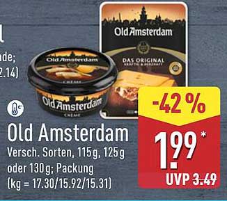Old Amsterdam Käsecreme, 115g oder 130g