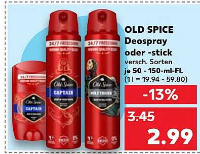 OLD SPICE Deospray oder -stick 50 - 150 ml – verschiedene Sorten