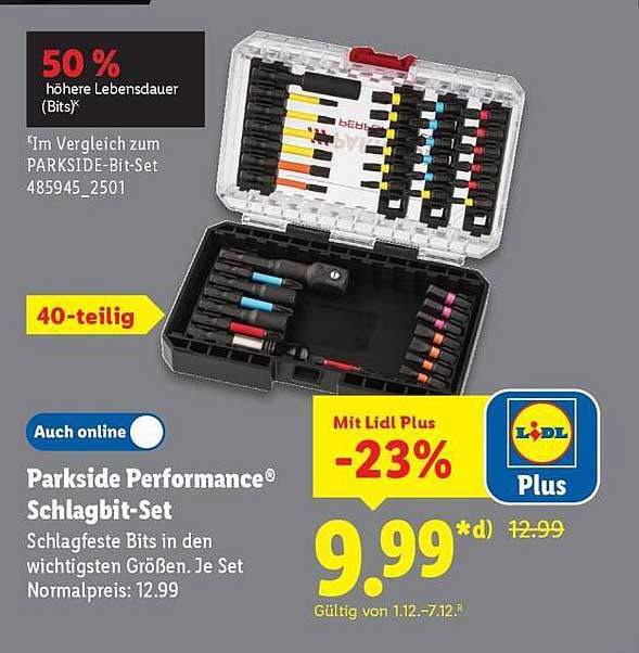 Parkside Performance® Schlagbit-Set 40-teilig