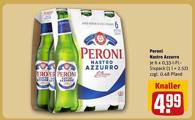 Peroni Nastro Azzurro Sixpack (6 x 0,33 l)