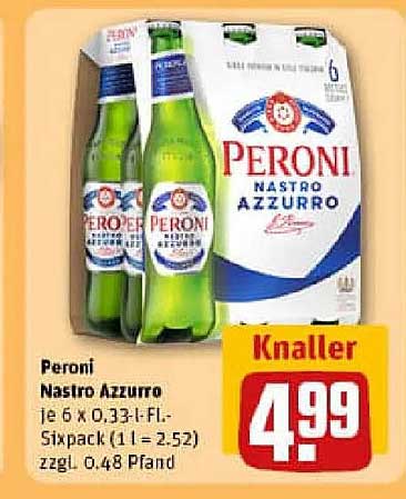Peroni Nastro Azzurro Sixpack