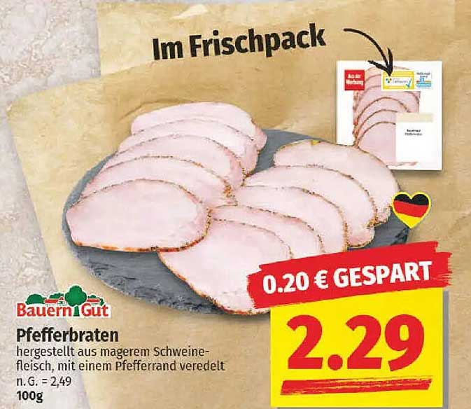 Pfefferbraten im Frischpack von Bauern Gut