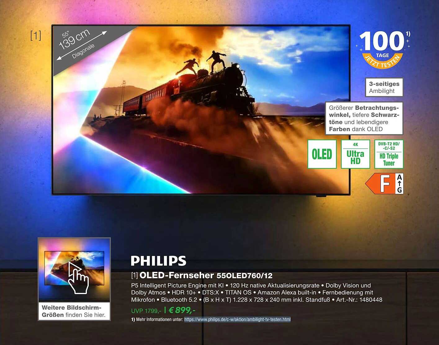 Philips OLED-Fernseher 550LED760/12