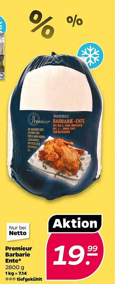 Premieur Barbarie Ente 2800 g