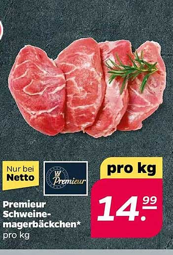 Premieur Schweinemagerbäcken* pro kg