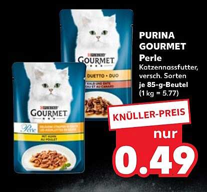 PURINA GOURMET Perle Katzenfutter, verschiedene Sorten, je 85-g-Beutel