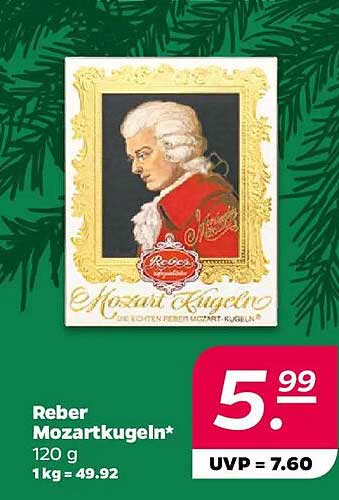 Reber Mozartkugeln 120 g
