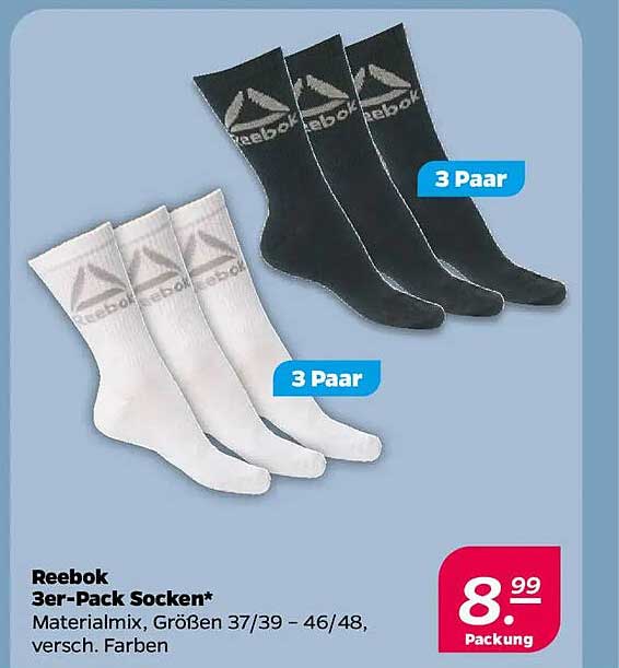 Reebok 3er-Pack Socken