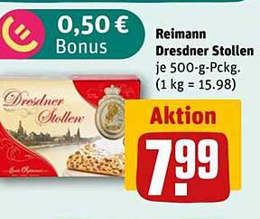 Reimann Dresdner Stollen 500-g-Pckg.