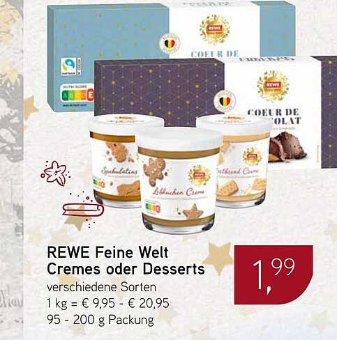 REWE Feine Welt Cremes oder Desserts