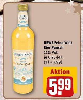 REWE Feine Welt Eier Punsch 0,75 l