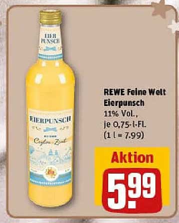 REWE Feine Welt Eierpunsch 11% Vol.
