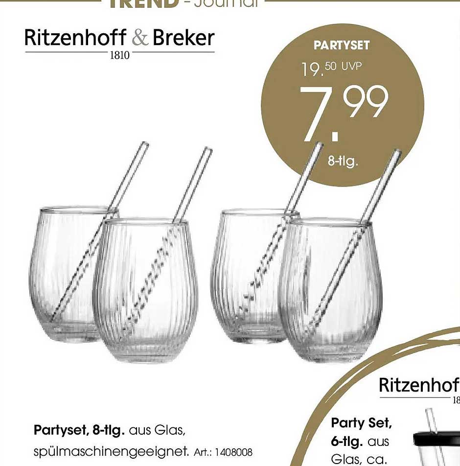 Ritzenhoff & Breker Partyset, 8-tlg.