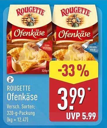 ROUGETTE Ofenkäse – Verschiedene Sorten, 320 g-Packung