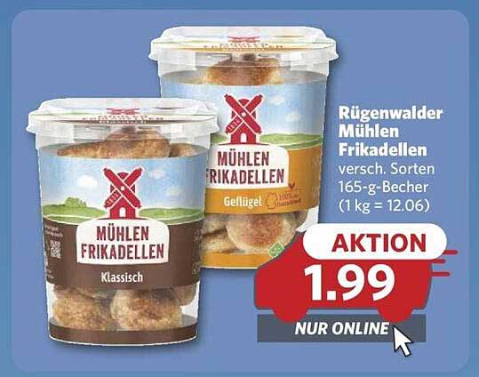 Rügenwalder Mühlen Frikadellen klassisch und geflügel