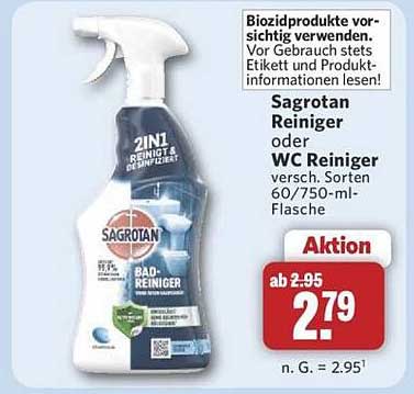 Sagrotan Reiniger oder WC Reiniger 2in1 – Reinigung und Desinfektion
