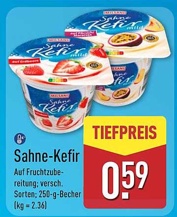 Sahne-Kefir 250-g-Becher – Verschiedene Sorten
