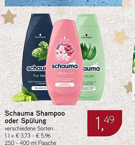 Schauma Shampoo oder Spülung - verschiedene Sorten