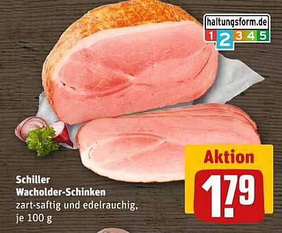 Schiller Wacholder-Schinken, zart-saftig und edelrauchig, je 100 g