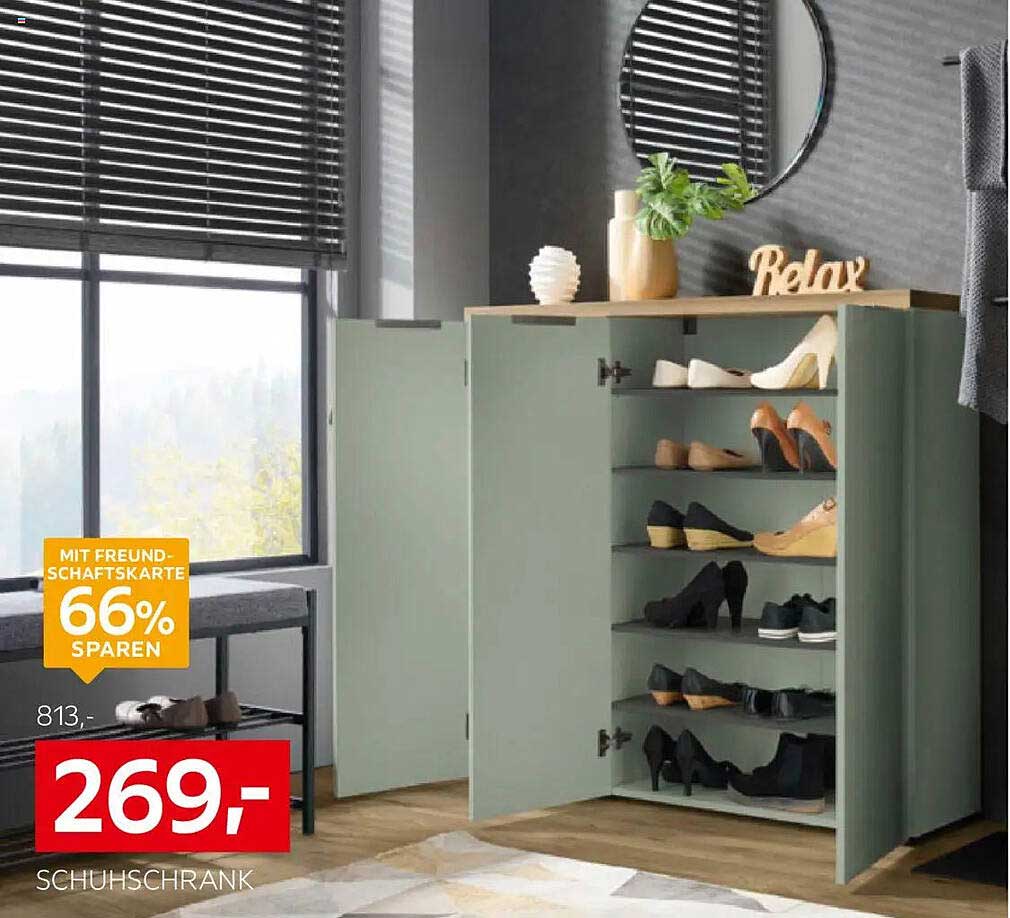 Schuhschrank - 66% sparen mit Freundschaftskarte!