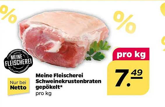Schweinekrustenbraten gepöckelt – Meine Fleischerei