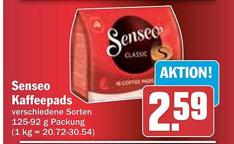 Senseo Kaffeepads verschiedene Sorten 125-92 g Packung