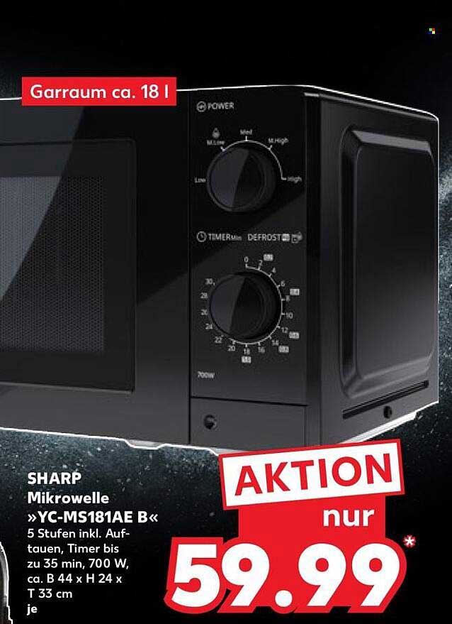 SHARP Mikrowelle »YC-MS181AE B«