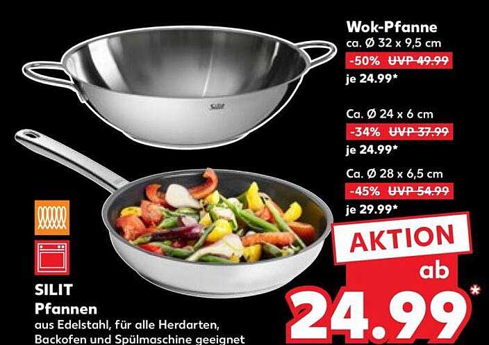 SILIT Wok-Pfanne und Bratpfanne – Hochwertige Qualität für Ihre Küche