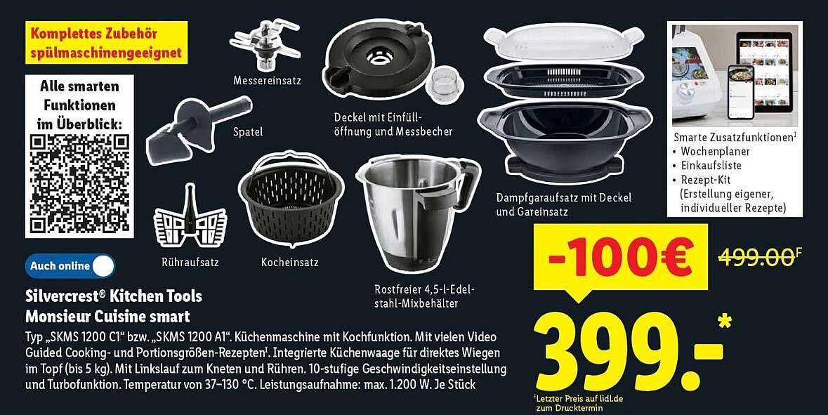 Silvercrest® Kitchen Tools Monsieur Cuisine smart