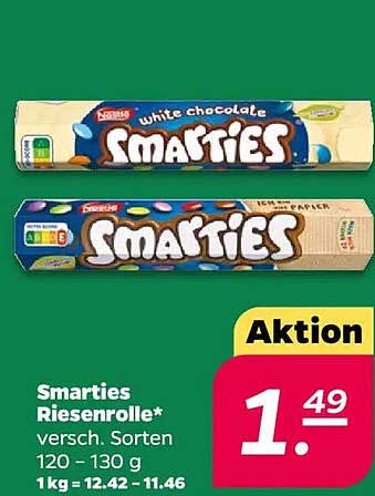 Smarties Riesenrolle - Verschiedene Sorten 120 - 130 g
