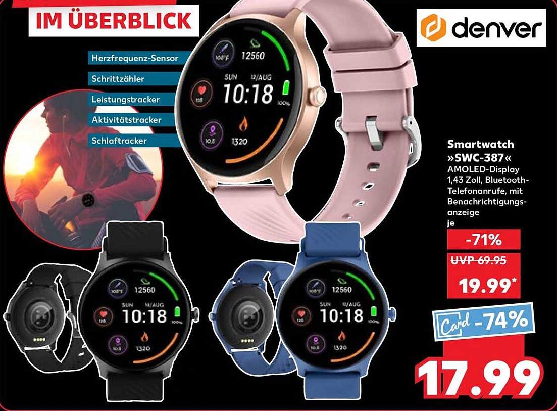 Smartwatch »SWC-387« mit AMOLED-Display