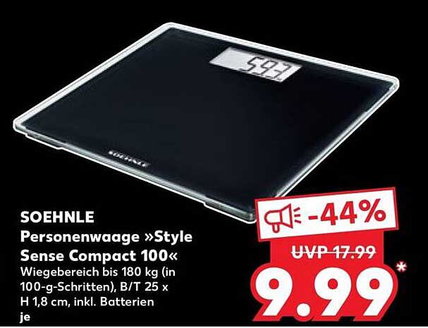 SOEHNLE Personenwaage »Style Sense Compact 100«