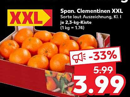 Span. Clementinen XXL