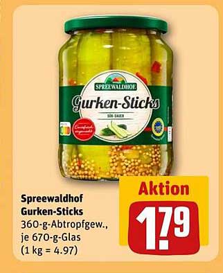 Spreewaldhof Gurken-Sticks 360-g-Glas