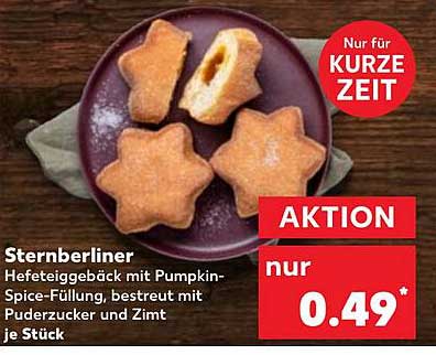 Sternberliner - Hefegebäck mit Pumpkin-Spice-Füllung