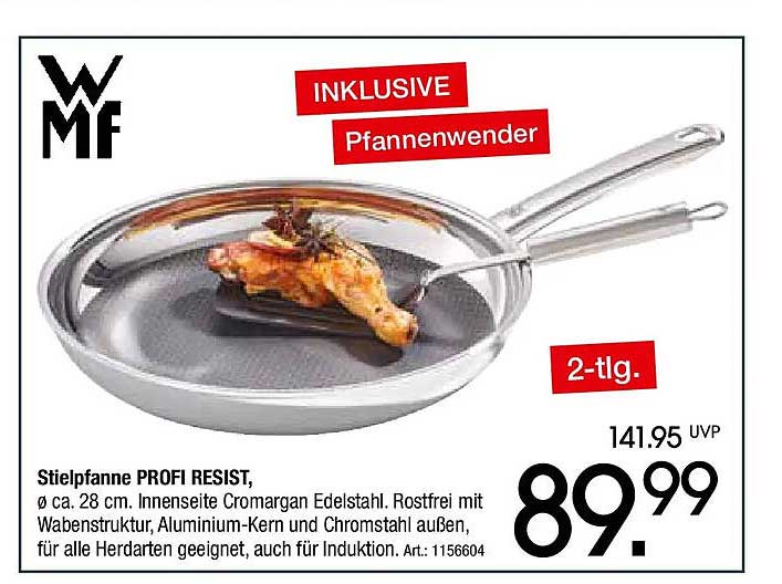 Stielpfanne PROFI RESIST, Ø ca. 28 cm mit Pfannenwender