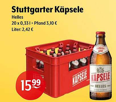 Stuttgarter Käpsele Helles 20er Kiste