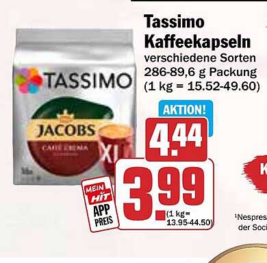 Tassimo Kaffeekapseln verschiedene Sorten 286-89,6 g Packung