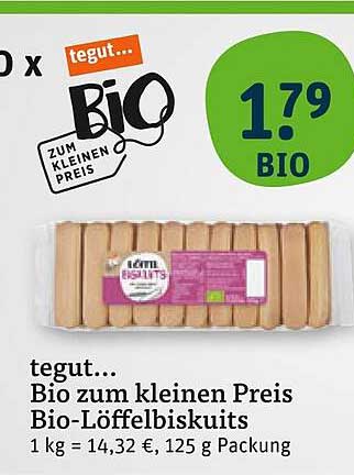 tegut... Bio-Löffelbiskuits
