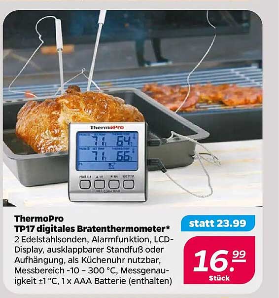 ThermoPro TP17 digitales Bratenthermometer