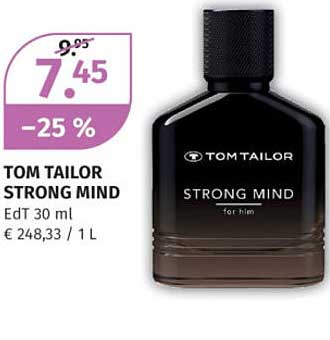 TOM TAILOR STRONG MIND EdT 30 ml - Männerduft