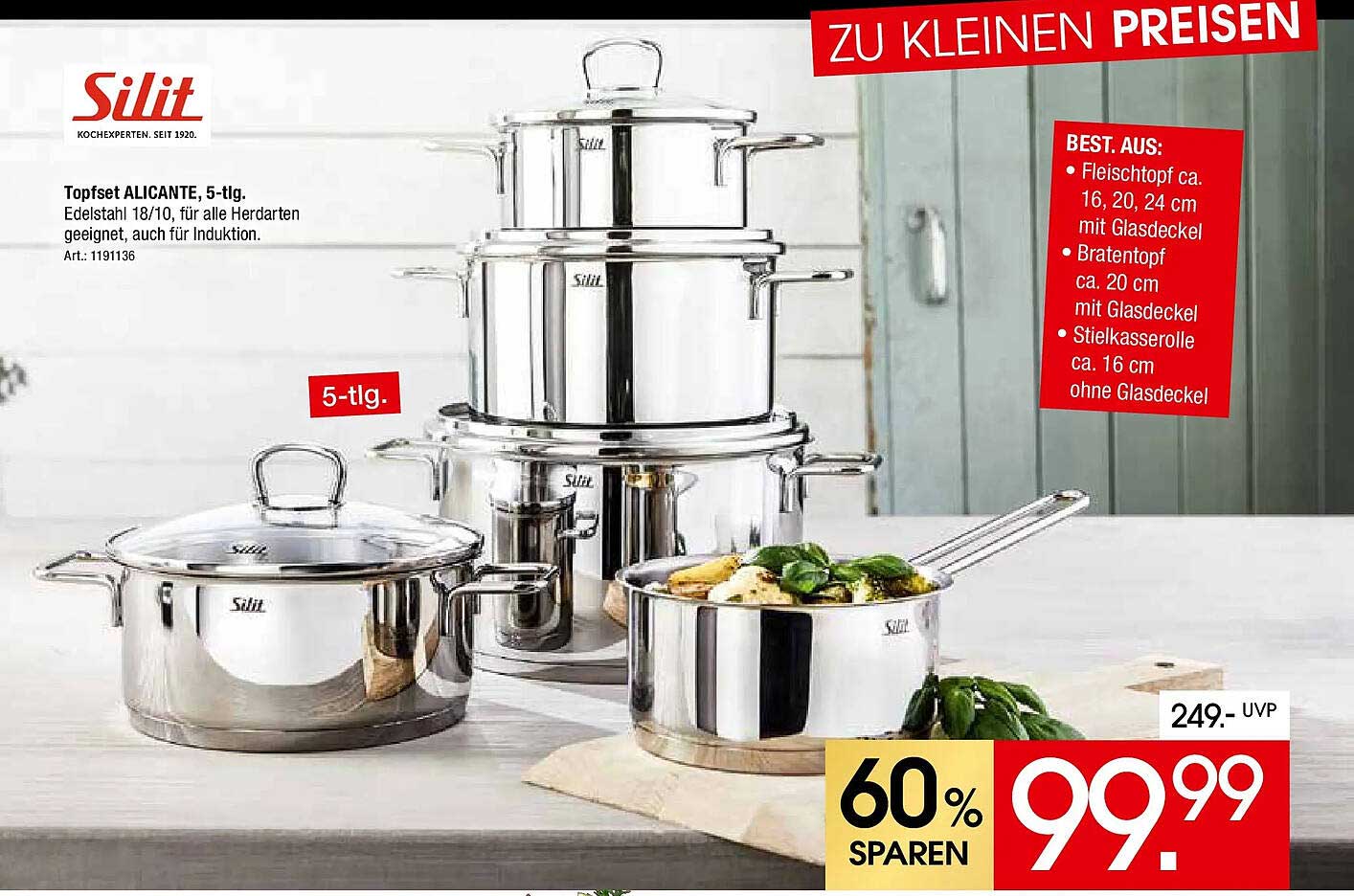 Topfset ALICANTE, 5-tlg.