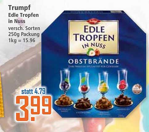 Trumpf Edle Tropfen in Nuss 250g
