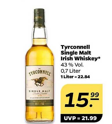 Tyrconnell Single Malt Irish Whiskey 0,7 Liter
