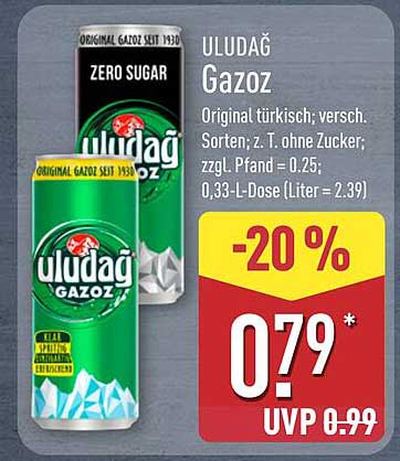 ULUDAĞ Gazoz - Erfrischendes Original-Türkei Getränk