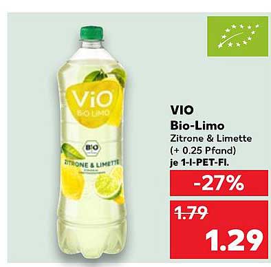 VIO Bio-Limo Zitrone & Limette