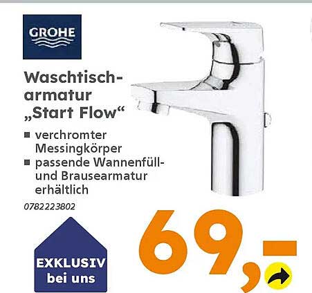 Waschtischarmatur „Start Flow“ von GROHE