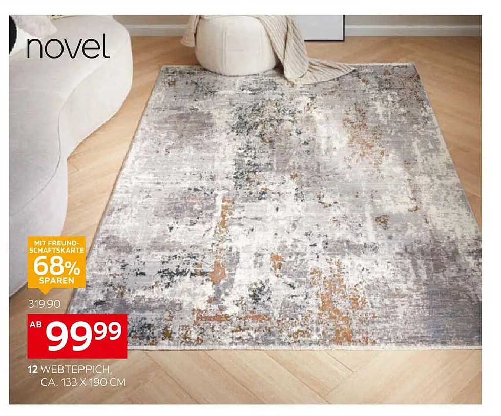 Webteppich Novel, ca. 133 x 190 cm